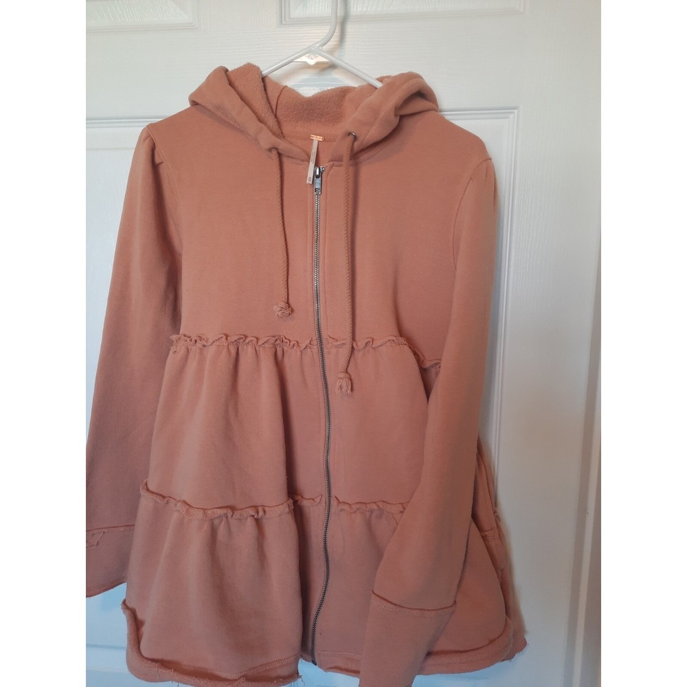 Free People Zip Up Oversized Gum Drop‎ Boho Hippie